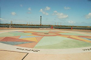 O Marco Zero, com o Parque das Esculturas ao fundo -  PCR/Turismo