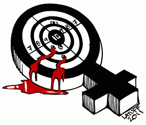 Charge capturada no sítio latuffcartoons.wordpress