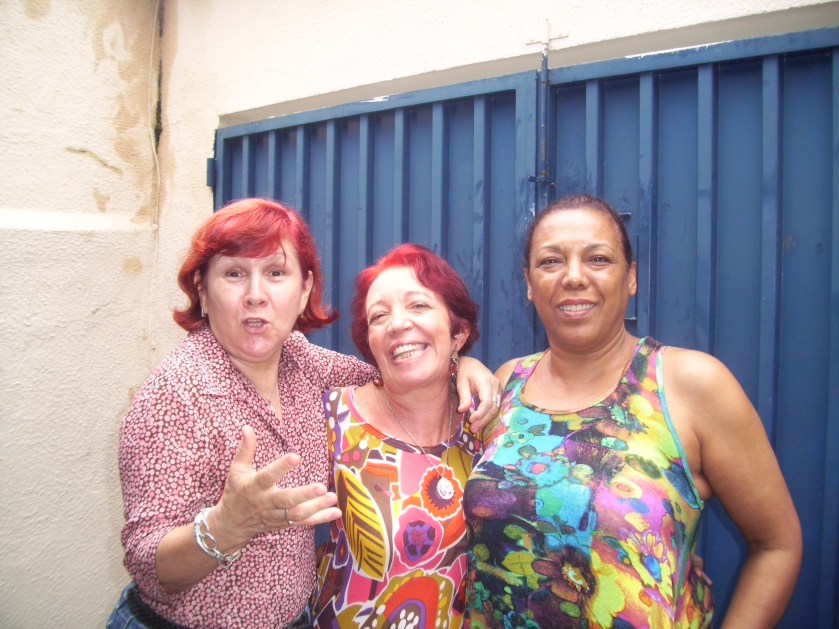 Silvéria Xuxu e Eneida comemoram comigo meus 5.6  - dez/2009