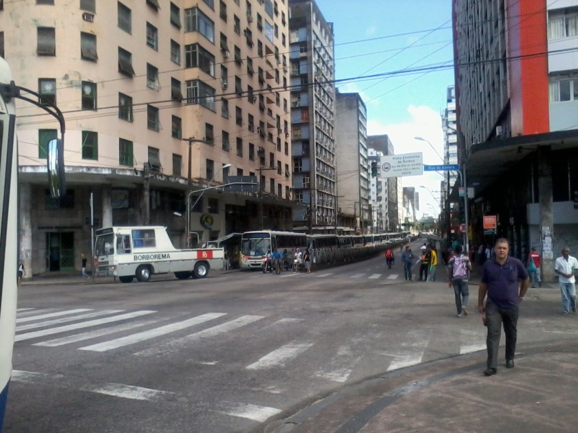Av. Conde da Boa Vista, um dos corredores de transporte coletivo mais movimentados do Recife, na greve do ano passado - SE