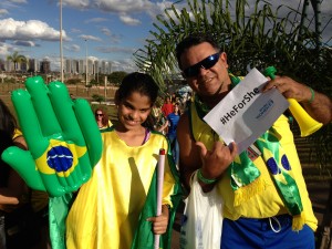 A campanha foi recebida no Brasil durante a Copa do Mundo - Foto: capturada no sítio da ONU Mulheres