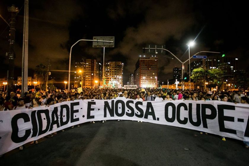 O Recife na noite desta terça, 05 - Foto: Rafaela Ribeiro/Mídia Ninja