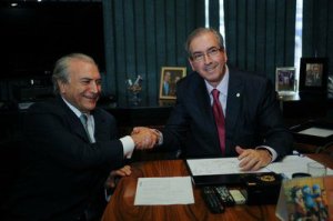 Michel Temer faz defesa pública do distritão, enquanto Cunha pressiona pela aprovação do mesmo na Câmara - Foto: Fábio Rodrigues Pozzebom/Agência Brasil