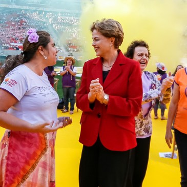 Dilma no ato de encerramento da 5ª edição da Marcha das Margaridas, Brasília-DF, 12 de agosto de 2104. Foto: Roberto Stuckert Filho/PR/Fotos Públicas