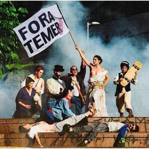 Liberté, Ègalité, Fraternité - ideais que não sobrevivem fora da democracia - Imagem captuada no FB