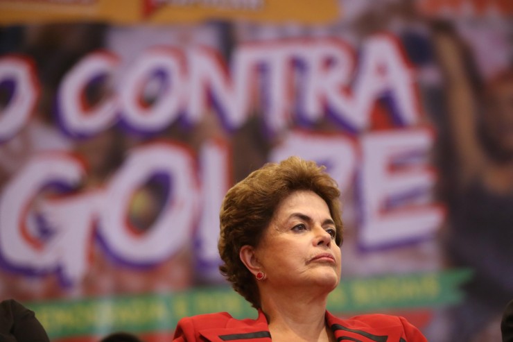 Dilma Rousseff durante ato pela Democracia da Frente Povo Sem Medo, Casa Portugal, São Paulo - Foto: Paulo Pinto/AGPT