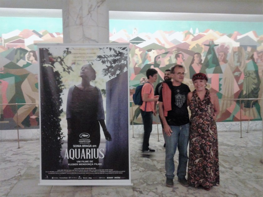 No saguão do Cinema São Luiz - clicados por uma gentil pernambucana