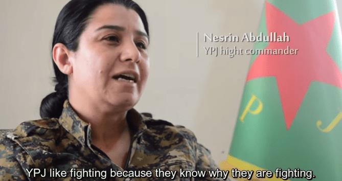 Nestrin abdullah - comandante maior YPJ